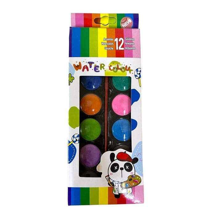 12-Color Portable Watercolor Set