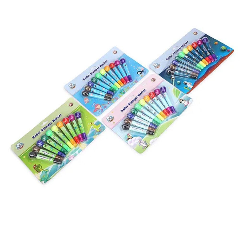 2-in-1 Roller Stamp Marker Pen