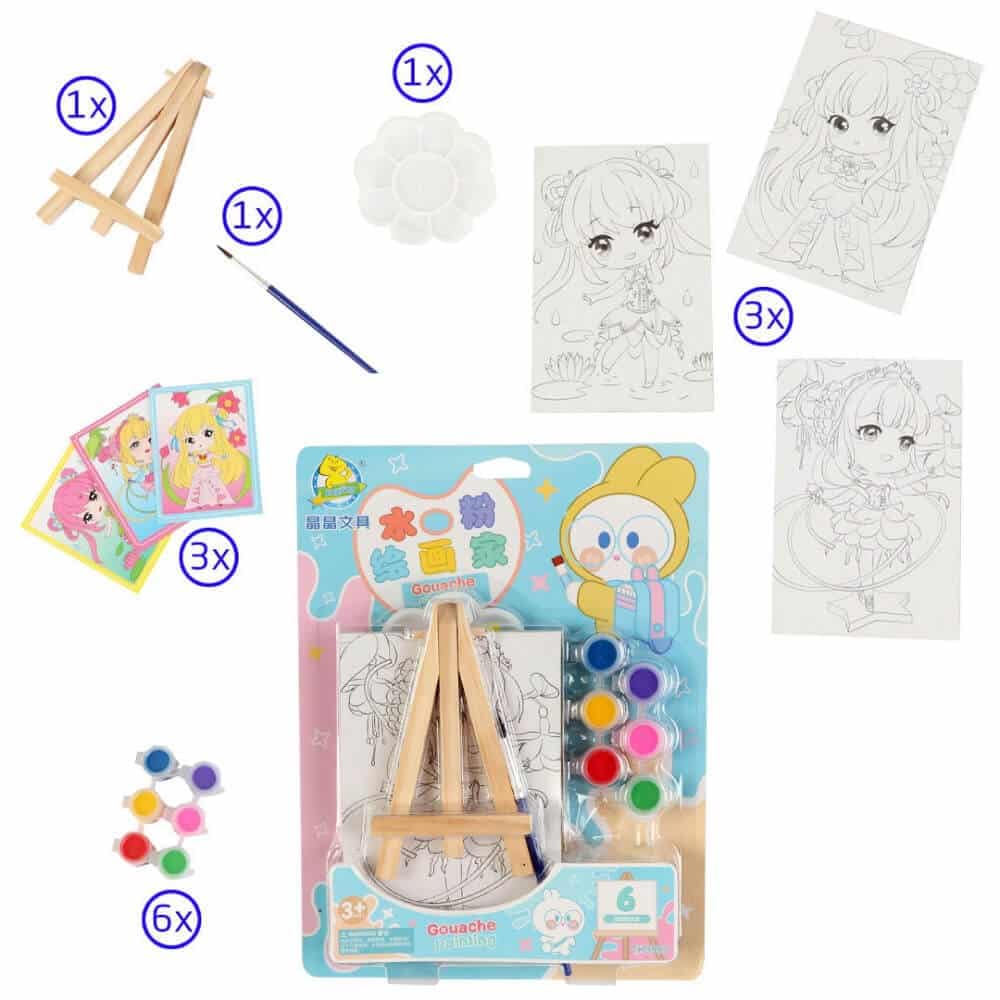 Canvas Paint Card with Mini Easel