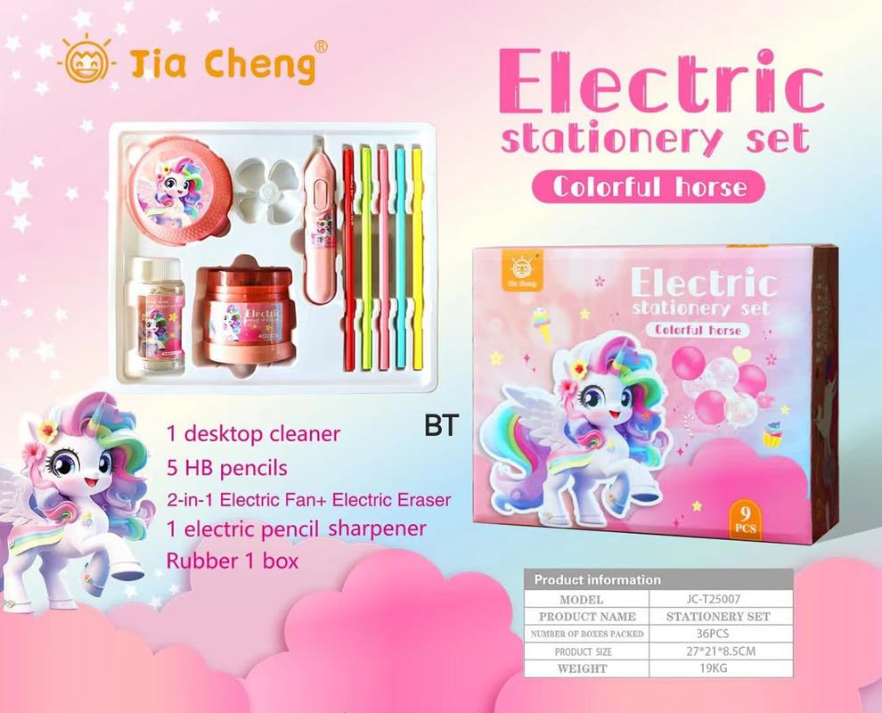 Electric Eraser & Desk Vacuum Set