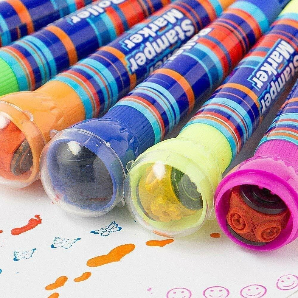 Roller Stamp Pen Set for Kids- Pack of 6