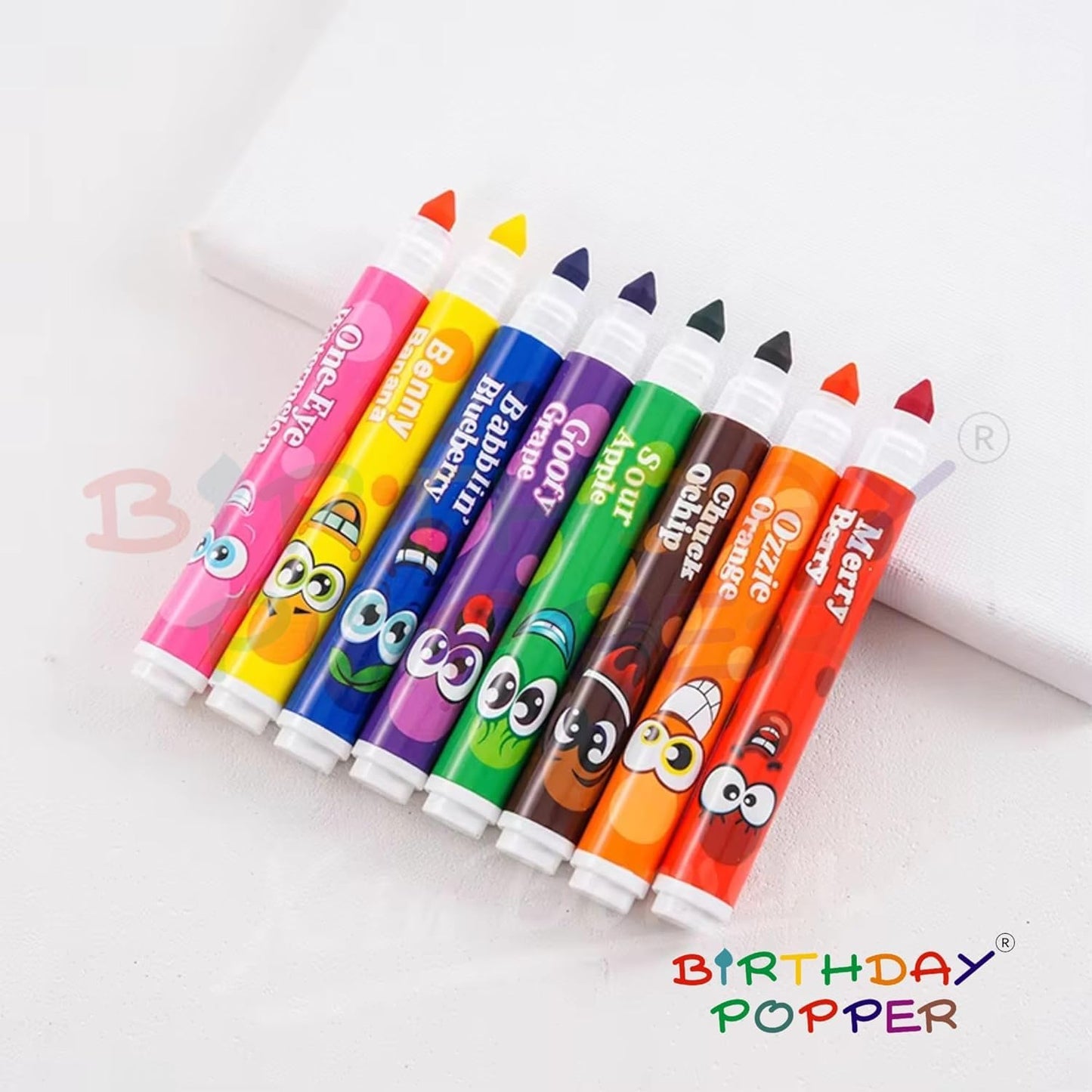Fruity Smell Washable Pens for Kids (8-Color Set)