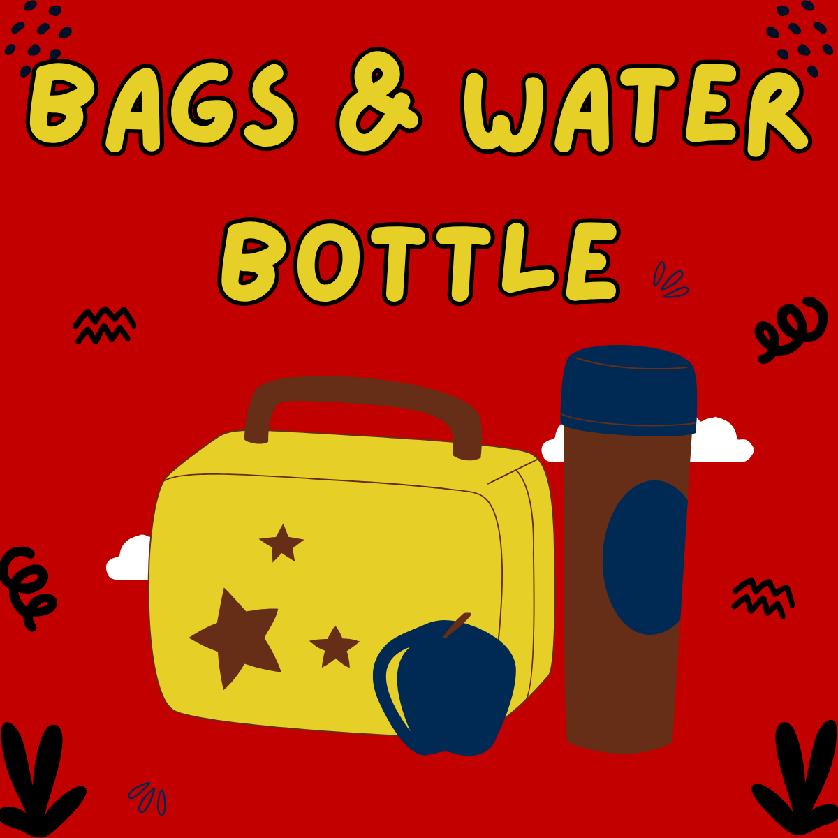 Bags & Water Bottle