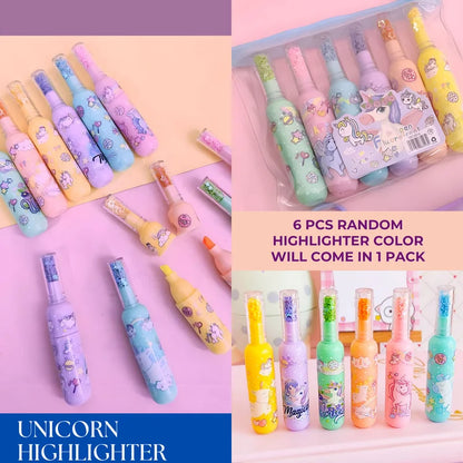Unicorn Pastel Highlighters – Pack of 6