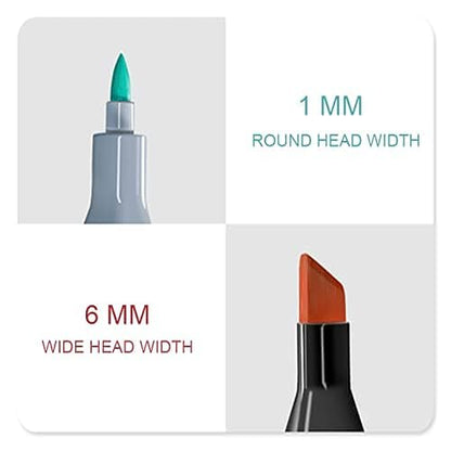 Twin Tip Art Markers- Set 12 Colors