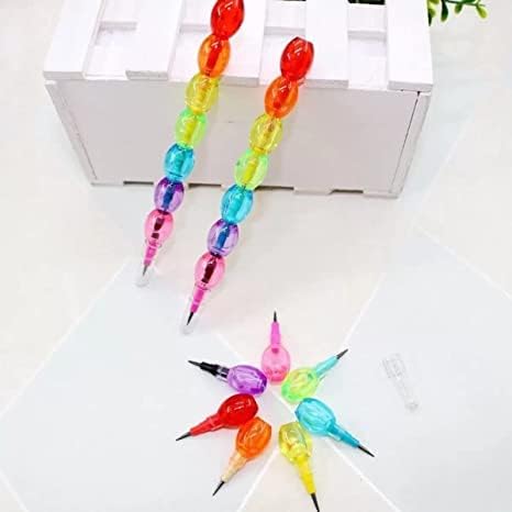 Colorful Cartoon Push Pencils with Replaceable Leads