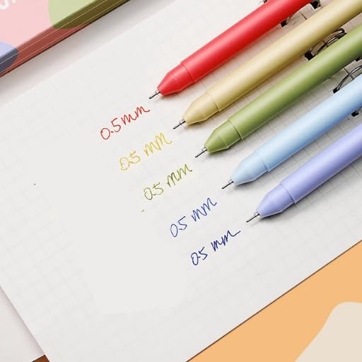 Retractable Gel Pen Set (6-Pack, Pastel)