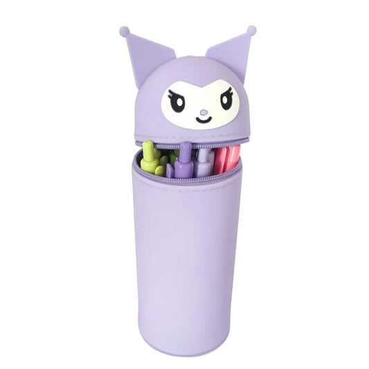 Silicone Kuromi Pencil Case Bag with Anti-Fall Suction Design