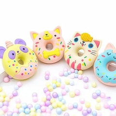 Cute Donut Animal Erasers for Kids
