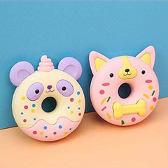 Cute Donut Animal Erasers for Kids