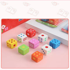 Multicolor Dice Shape Eraser- Pack of 3