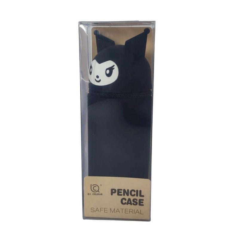 Silicone Kuromi Pencil Case Bag with Anti-Fall Suction Design