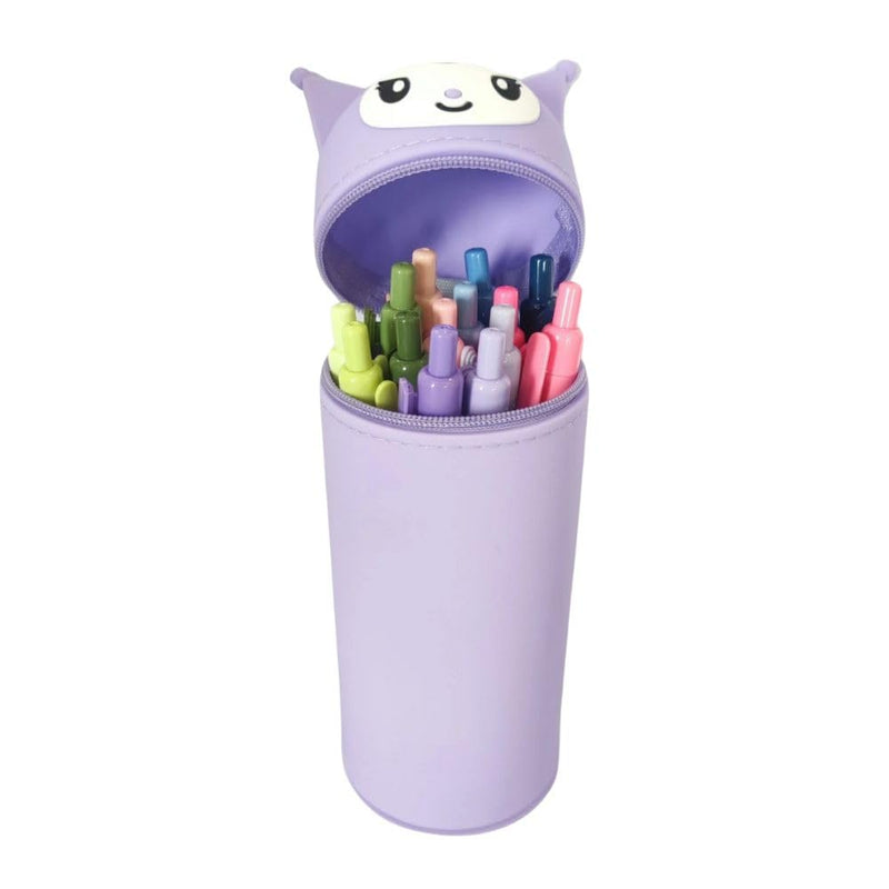 Silicone Kuromi Pencil Case Bag with Anti-Fall Suction Design