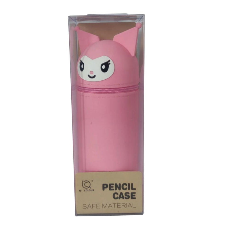 Silicone Kuromi Pencil Case Bag with Anti-Fall Suction Design