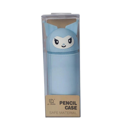 Silicone Kuromi Pencil Case Bag with Anti-Fall Suction Design