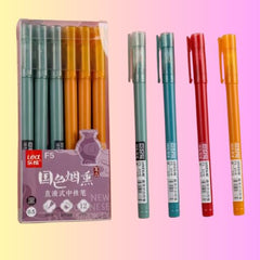 Retractable Gel Pen Set (6-Pack, Pastel)