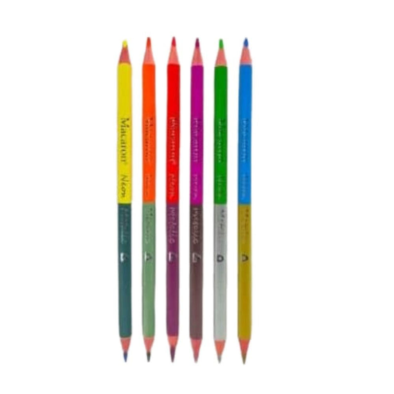 Dual-Sided Metallic Color Pencils Set – 12
