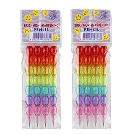 Colorful Cartoon Push Pencils with Replaceable Leads