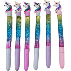 Unicorn Glitter Gel Pens Set (Blue)