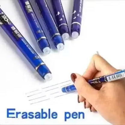 Erasable Gel Pens with Magic Eraser (Set of 12)