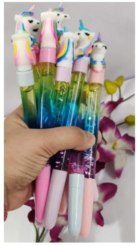 Unicorn Glitter Gel Pens Set (Blue)