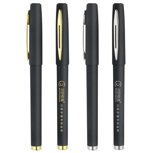 Baoke Gel Ink Roller Pen  (Set of 2 Pen) - Black