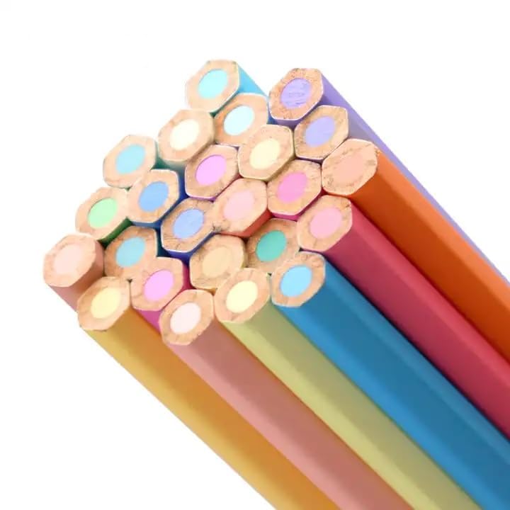 Pastel Colour Pencils (24 Premium Shades)