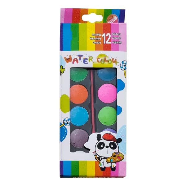 12-Color Portable Watercolor Set