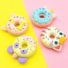 Cute Donut Animal Erasers for Kids
