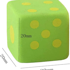 Multicolor Dice Shape Eraser- Pack of 3