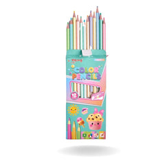 12 Mix Pastel Colour Pencils (Premium)