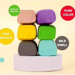 Plasticine Modelling Clay – 6 Colors (300g)