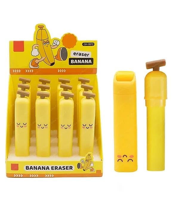 Soft PVC Fruit-Shape Fun Eraser (Pack of 6)