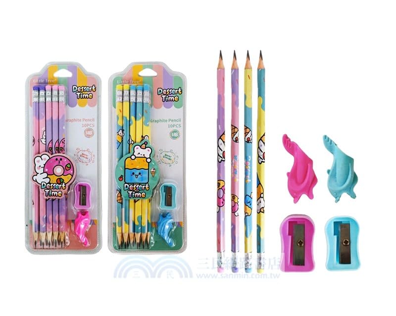 Cartoon Eraser Pencils – Pack of 12