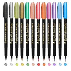 12-Piece Metallic Art Marker Set