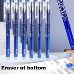 Erasable Gel Pens with Magic Eraser (Set of 12)