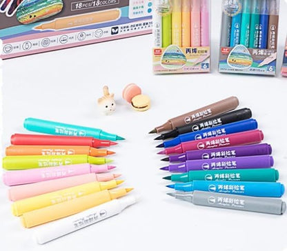 Acrylic Paint Pens Brush Tip – 18 Color