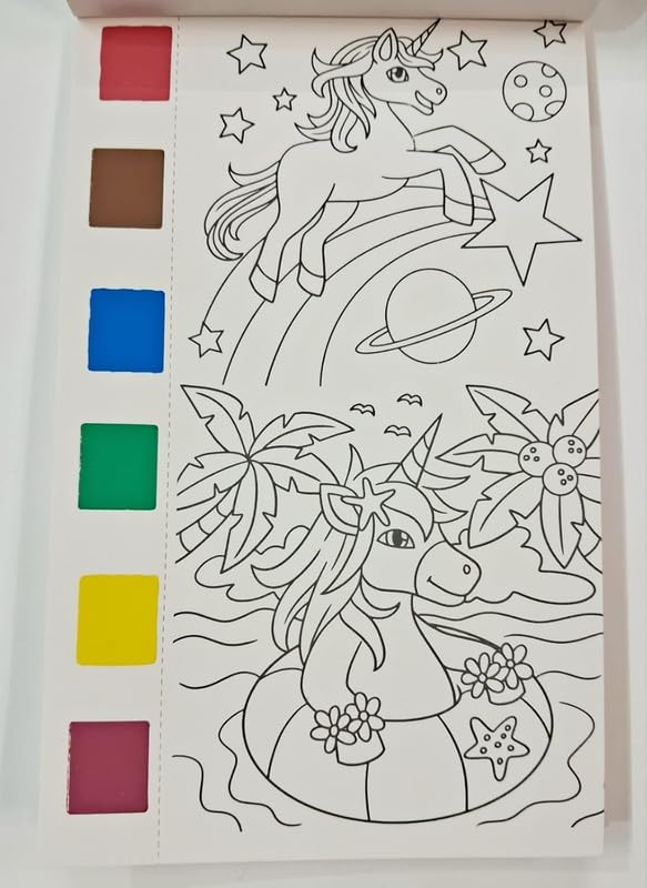 Unicorn Magic Drawing Doodle Book (12 Pages)