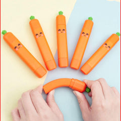 3D Carrot Push Eraser