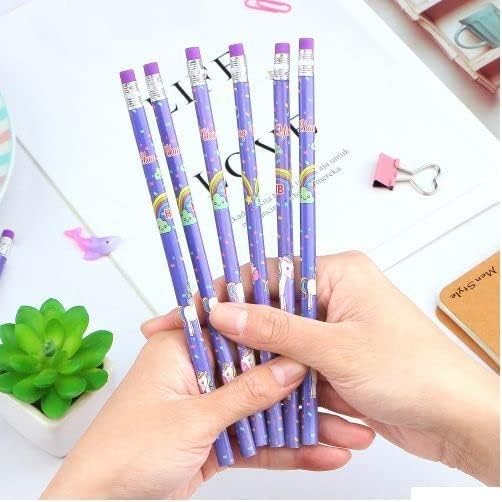 Cartoon Pencils With Eraser  & Shapner – Pack of 12