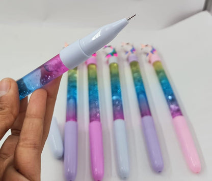 Unicorn Glitter Gel Pens Set (Blue)