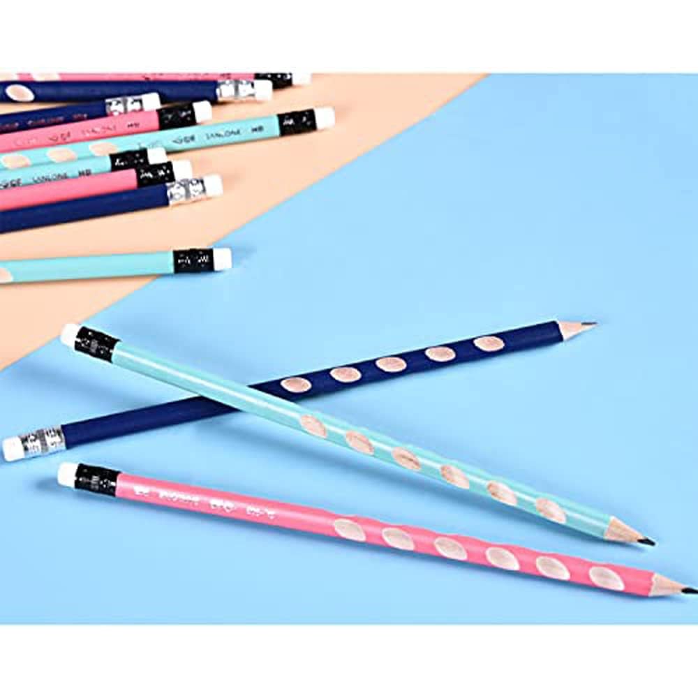 Triangular Drawing Pencils with Sharpener & Eraser