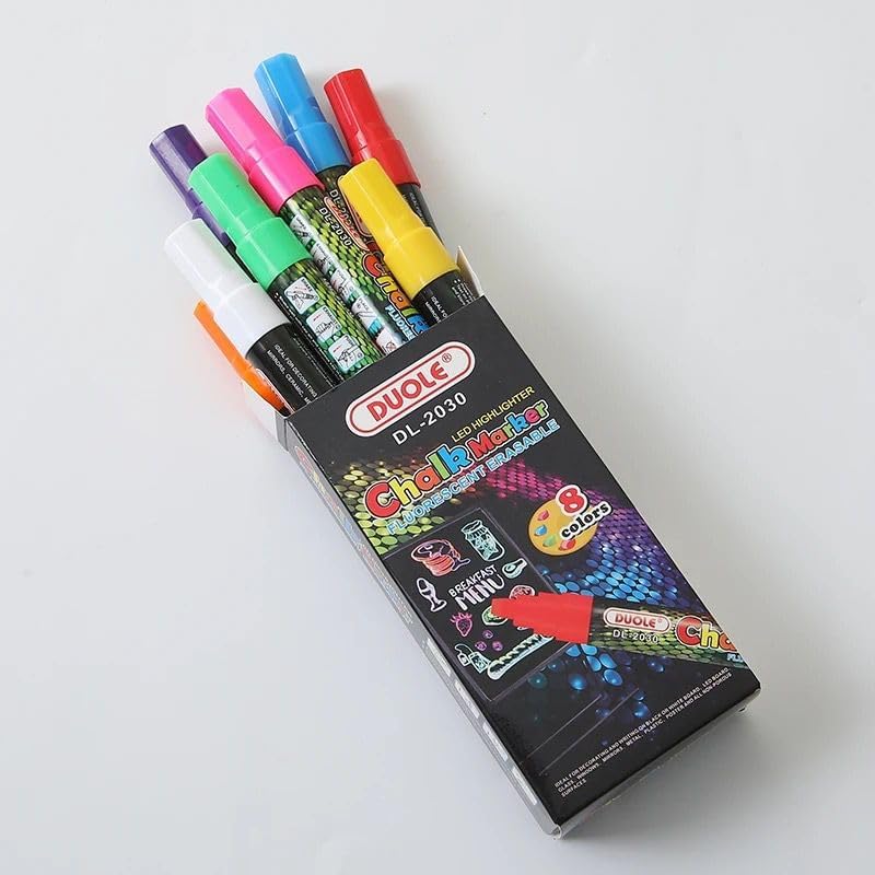 Liquid Chalk Markers Kit – 8 Vibrant Colors
