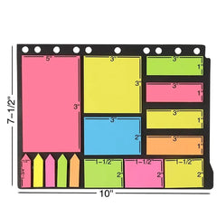 Sticky Notes Set (210 Sheets, 4 Sizes)