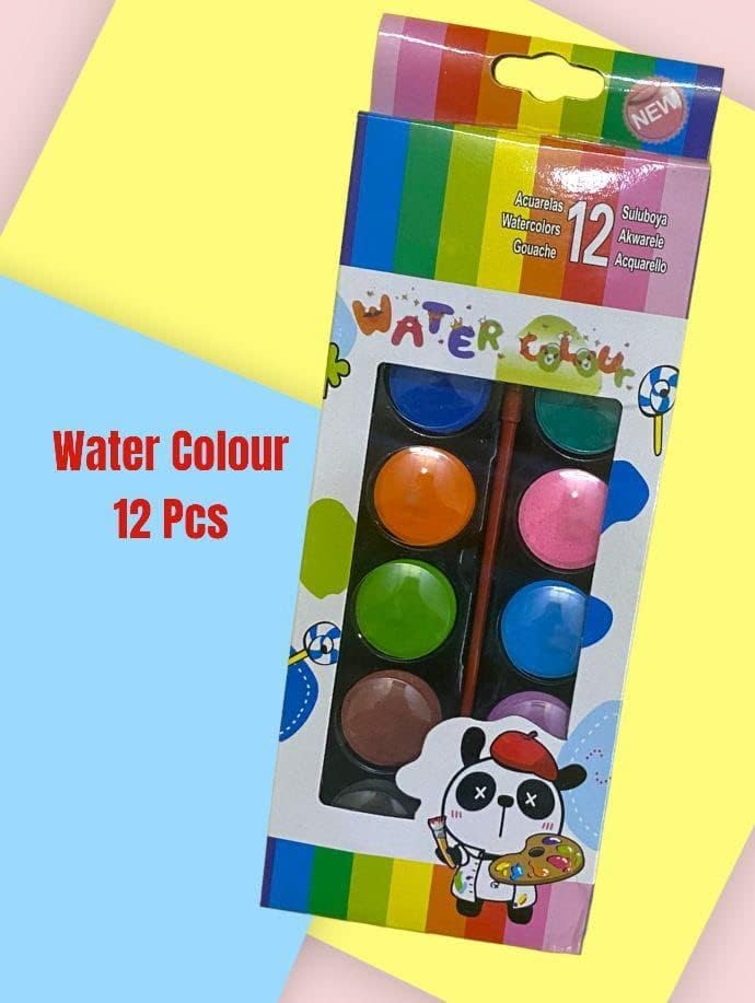 12-Color Portable Watercolor Set