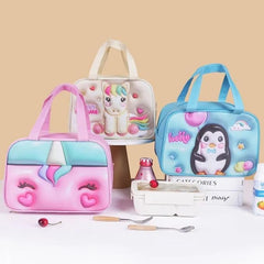 3D Cartoon Insulated Lunch Box + Organizer