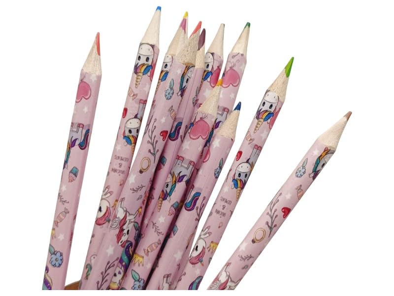 Unicorn & Space Colour Pencils (12-Pack)
