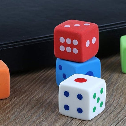 Multicolor Dice Shape Eraser- Pack of 3