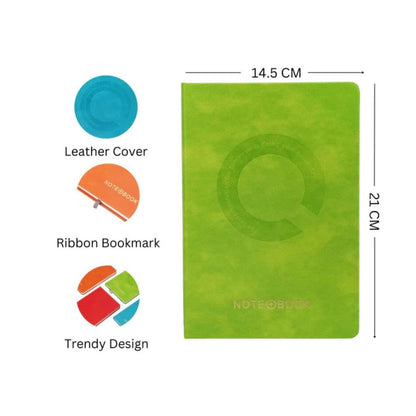 Premium Leather Cover Hardbound Notebook Diary A5