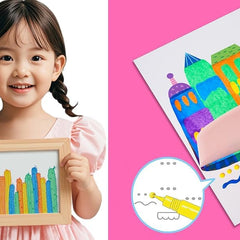 DIY Rainbow Scratch Art Postcard Set (20-Piece)